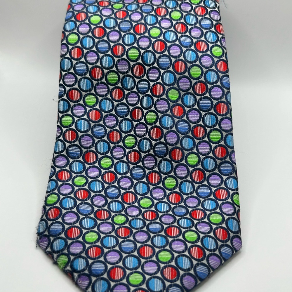 Verse 9 Multicolor Circular Pattern Tie - image 2